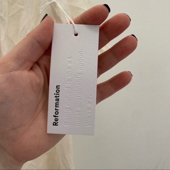 NWT Reformation Conrad Ivory Shift Dress - Picture 5 of 9